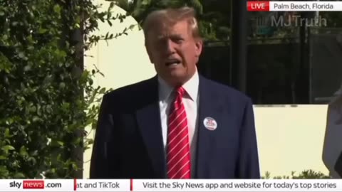 3/21/24 - President Trump And FLOTUS Melania Vote In Florida Dress Semaphore..