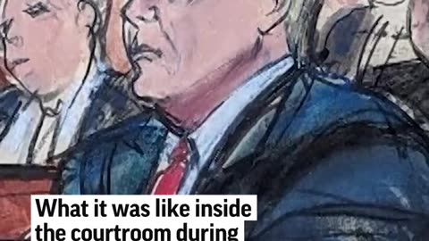 Here's what it was like inside the courtroom during Trump's historic arraignment.