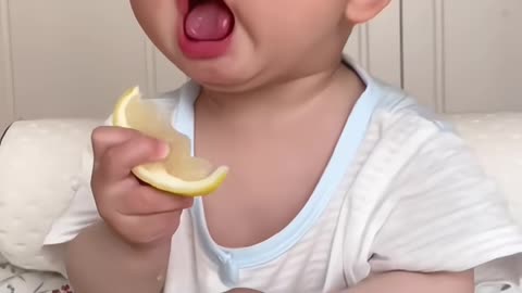 Funny Babi Babies Eating Lemons for the First Time Compilation (2023)