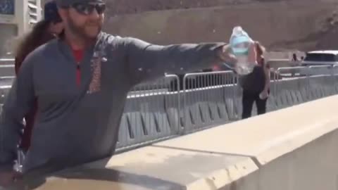 Have you ever seen what happens if you pour water over the Hoover Dam?