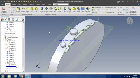 Alibre Design Planes Tangent to Circle or Ellipse