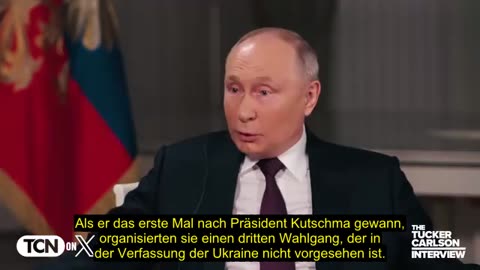 Tucker Carlson Interview mit Vladimir Putin 08.02.2024 (automatische Untertitel)
