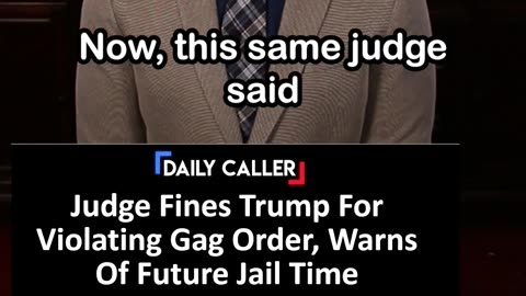Judge Fines Trump for Violating Gag Order, Warns of Jail Time
