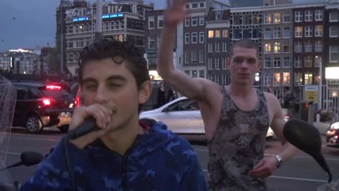 Amsterdam Nederland's Rapper at the station 2017