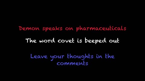 Exorcism leads to demon talking about the pharmaceutical industry￼ #UCNYNEWS￼