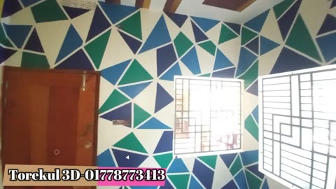 3D wall painting design, phase1 #video