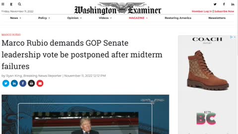 Marco Rubio demands GOP Senate leadership vote be postponed after midterm failures