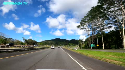 Beautiful Drive from Costco Waipahu from H2 to H1 then H3 to the end MCBH Oahu