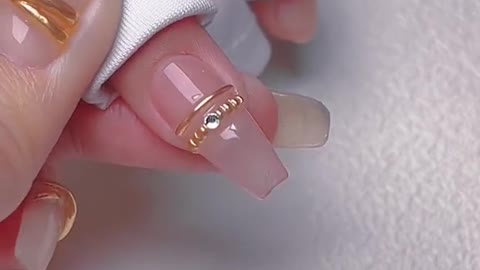 Diamond ring manicure