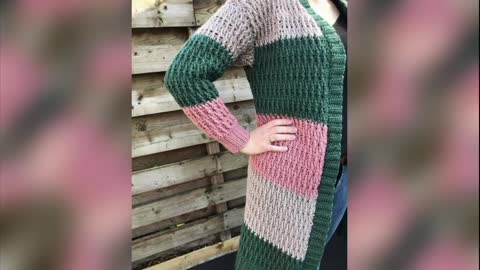 Latest crochet knitted cardigan | sweater ideas patterns for girls 2023 | elegant crochet top