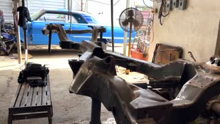 American Classic cars being restored in Mexico