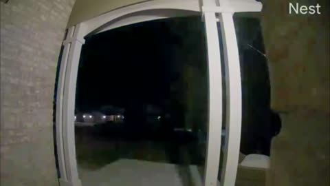 Ring Camera Footage of a Fireball Meteor Shooting across the Sky