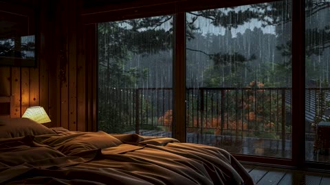 Soft Rain 🌧️ Peaceful Piano 🎹 Relaxing Sleep Music 3 Hours for Studying and Sleeping