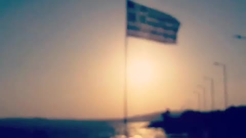 🌅🇬🇷 #sky #sea🌊 #waves #sunset #love #thismoment #perfect #colours #wind #flag #Greece #Hellas