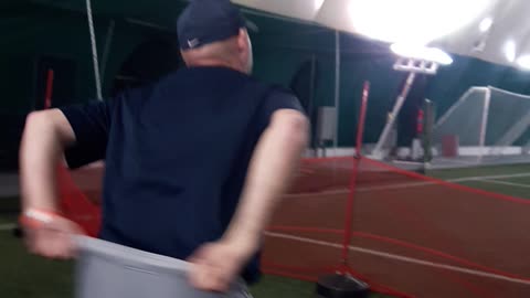 Amazing Softball trick shot!