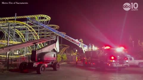 Rollercoaster rescue in North Highlands - Sacramento County