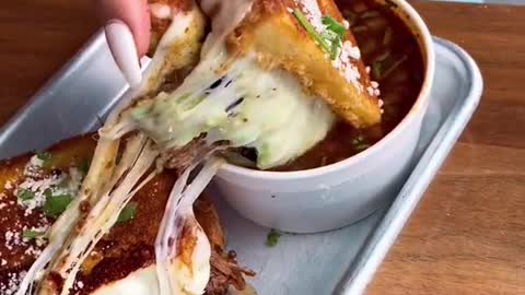 Are you smackin or passin on this Birria grilled cheese from