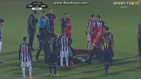 Hamzaoui fez acidente terrível em choque com jogador do Chaves