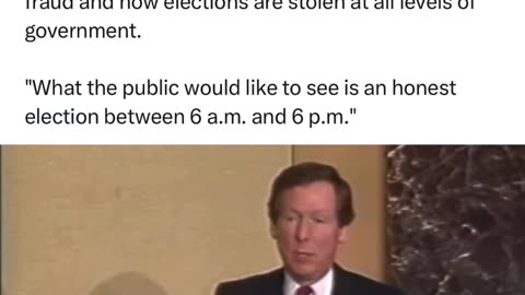 In 1987 Mitch McConnell talks about voter fraud and buying votes even back in 1967.