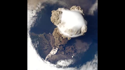 NASA - Sarychev Volcano Eruption from The International Space Station #NASA #NASAUPDATES #SPACE
