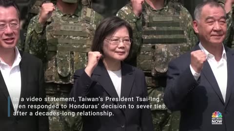 Taiwan president denounces China after Honduras breaks off relations with Taiwan