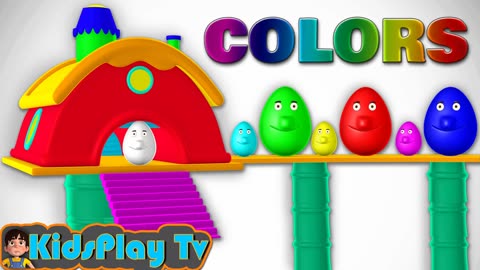 Learn Colors With Surprise Eggs - 3D Home - Cartoons For Children Toddlers And Kids - Kids Play Tv