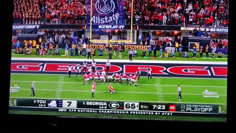 GEORGIA 2ND STRING IN BUT KICKING MISS PAT