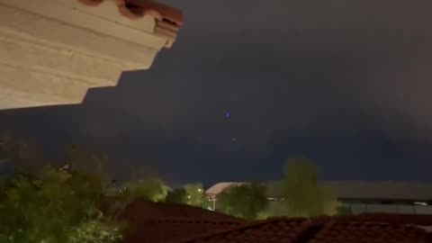 Strange Blue UFO Seen Up In The At Scottsdale, Arizona