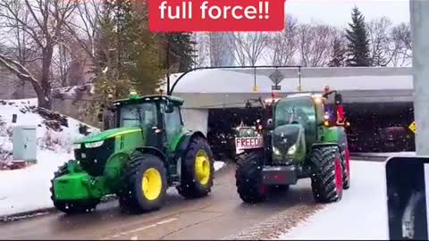 Truckers and farmers unite