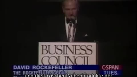 A rare video from 1994 shows David Rockefeller campaigning for the depopulation of the earth