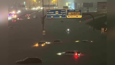 SCARY THINGS HAPPEN WHEN MAN TRIES TO PLAY GOD!!! MASSIVE FLOODING IN DUBAI
