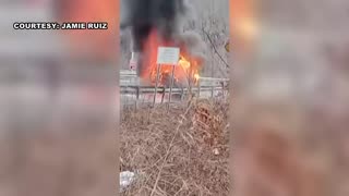 Teacher pulls man and his wheelchair from a burning car