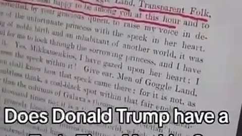 Donald J Trump is he a time traveler? Using Tesla Tech?