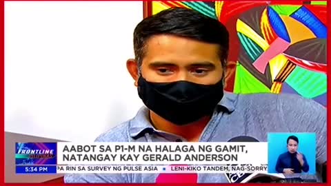 SUV ni Gerald Anderson,binasag ang salamin, pinagnakawan