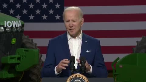Bird Takes A Crap On President Biden's Shoulder While Speaking In IOWA