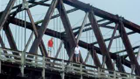 Sioux Narrows Bridge Jumping