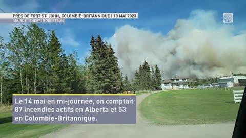 Encore 140 feux actifs dans l'Ouest canadien, sans répit en vue