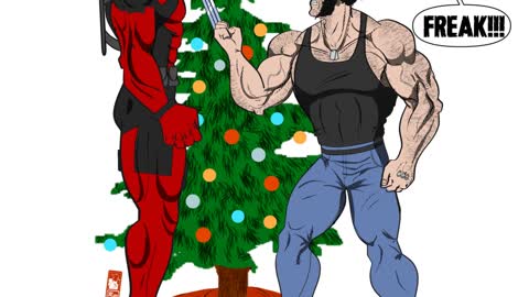 Have A Wolverine/Deadpool Christmas