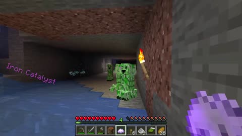 Minecraft but creepers beat the Game for me