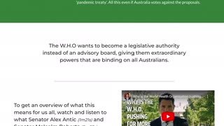Australia exits the W.H.O. World Homocide Organisation