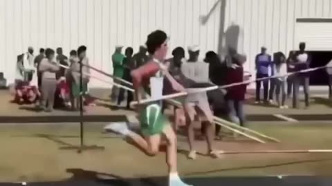 Pole vaulting can have the craziest outcomes