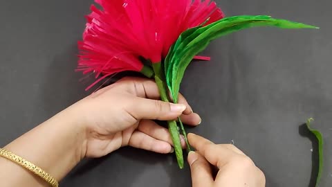 DIY Flower Showpiece Making using Plastic Glass - Home Decor using plastic glass - DIY crafts
