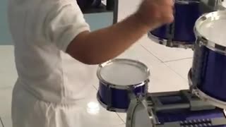 1year old drummer boy