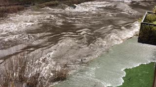 Exceptionally High Tides Filmed from Hotel Room