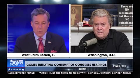 Bannon reacts to the BOMBSHELL announcement from House Oversight Committee Chairman @RepJamesComer that contempt hearings against the #FBI will begin this Thursday