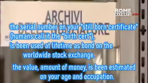THE VATICAN AND YOUR BIRTH CERTIFICATE (Your Strawman Slave)