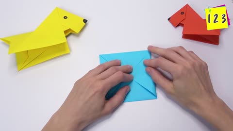 Origami DOG easy | DIY paper crafts