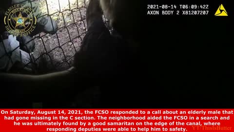 BODYCAM: FCSO Deputies Rescue Elderly Man Dangling Over Canal