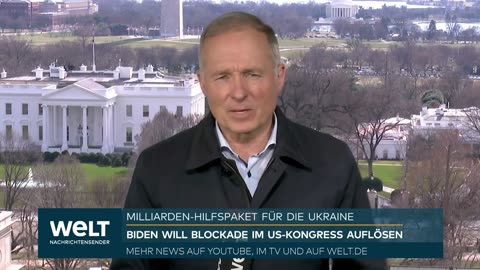 UKRAINEHILFE: Joe Biden will Blockade im US-Kongress brechen "Im Hintergrund fingert Donald Trump!"
