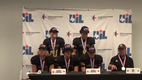Texas 1A Division 1 State Champions Gordon Press Conference 2023